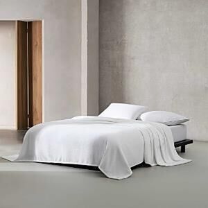Calvin Klein Core Plush Super Soft Solid Blanket, Twin White